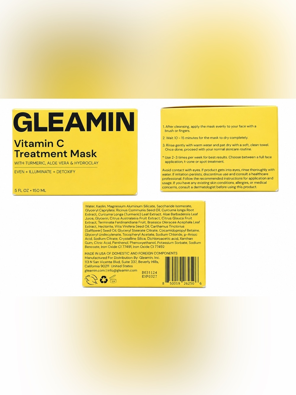 Gleamin Vitamin C treatment mask